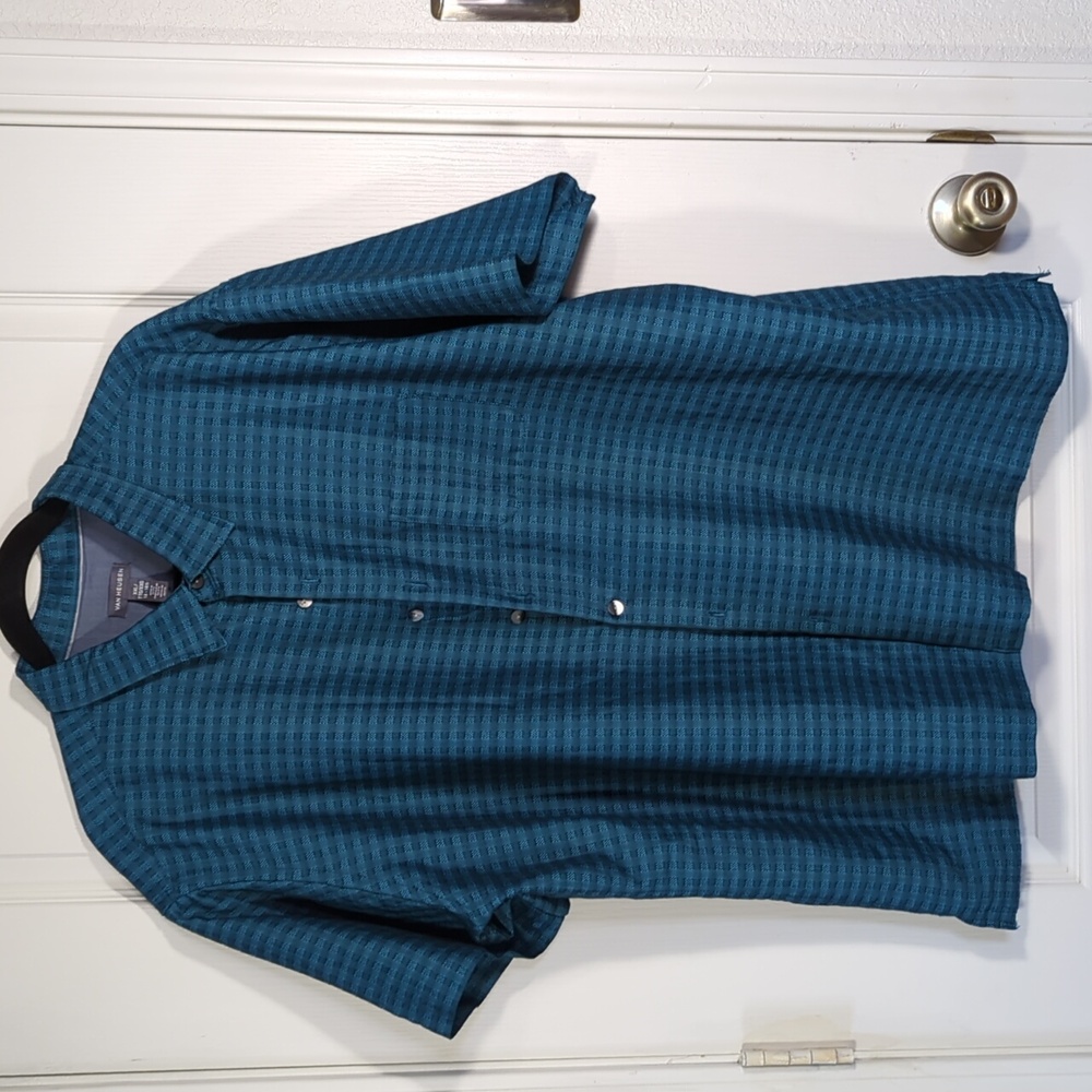 Van Heusen shirt XXL like NEW! Teal